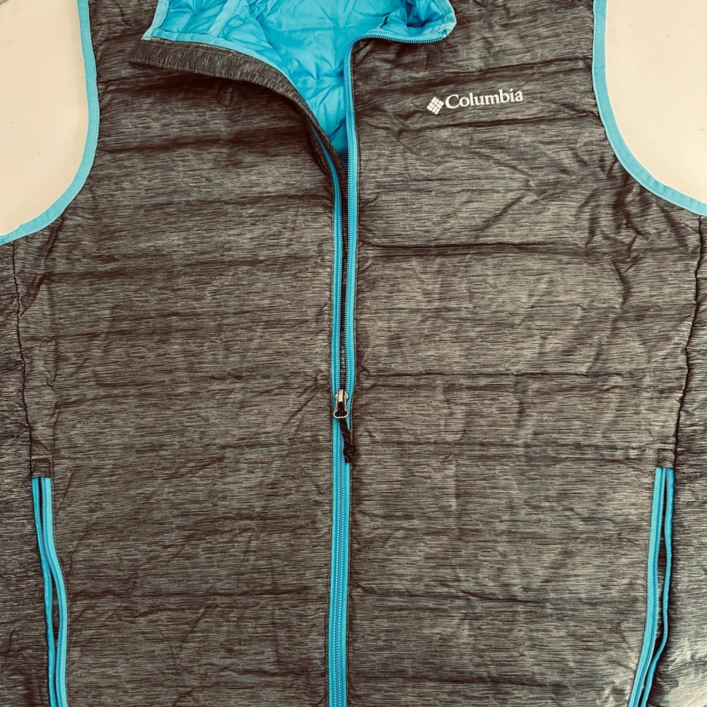 Columbia Teal and Charcoal Vest
